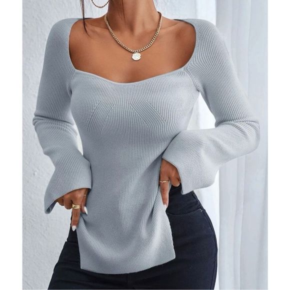 SHEIN light grey sweater XL - Picture 1 of 4